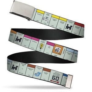 NWT Monopoly Belt Metal X-Large, 50 inch